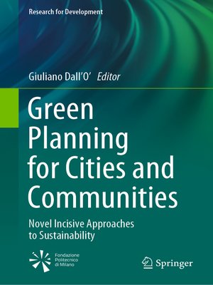 cover image of Green Planning for Cities and Communities